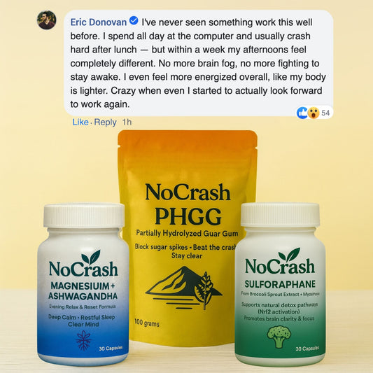 No Crash Protocol - Stop Brain Fog after Lunch